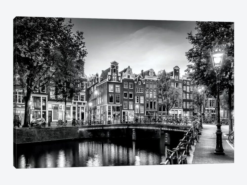 Amsterdam Idyllic Impression From Singel by Melanie Viola 1-piece Art Print