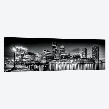Boston Fan Pier Park & Skyline In The Evening Canvas Print #MEV125} by Melanie Viola Canvas Artwork