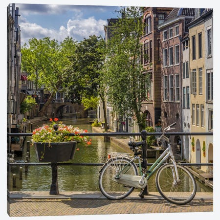 Utrecht Oudegracht With View In Southern Direction Canvas Print #MEV1261} by Melanie Viola Art Print