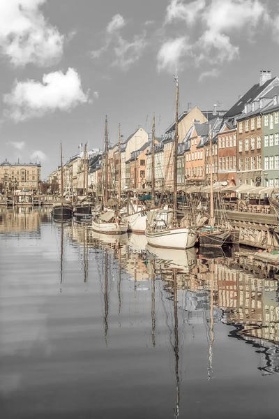 Harbors: Copenhagen Vintage Impression by Melanie Viola