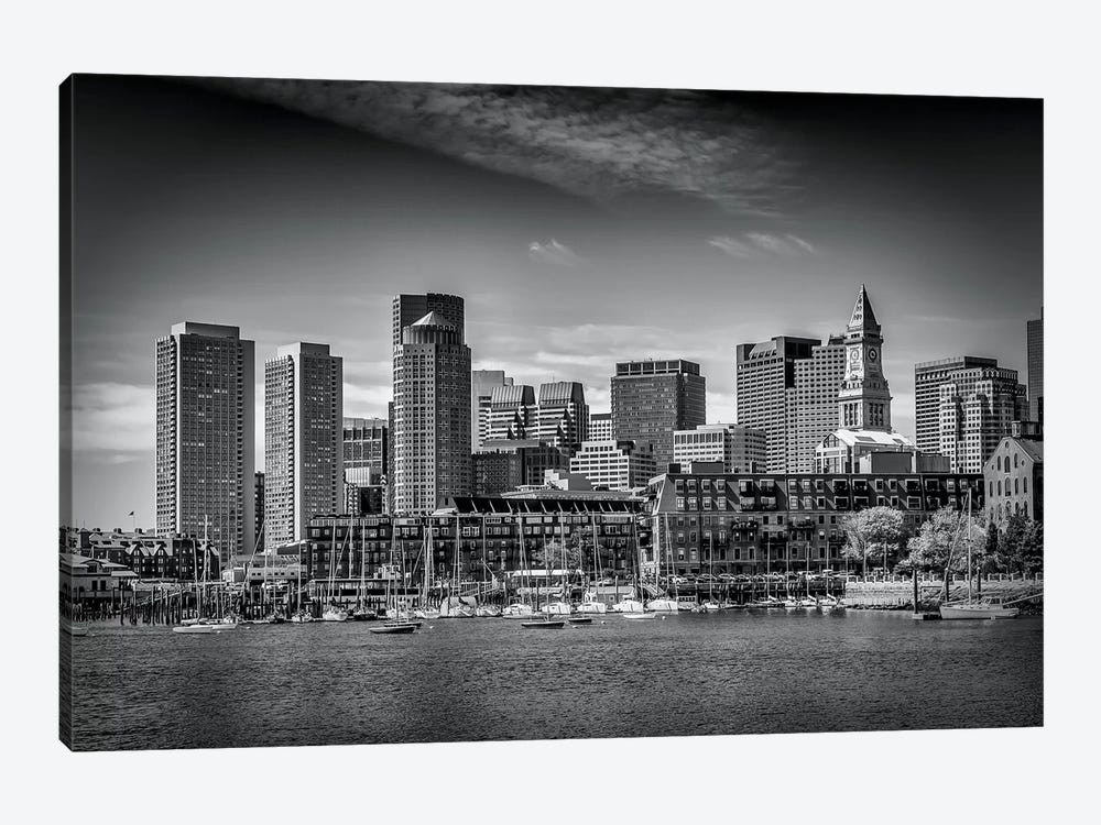 Boston Skyline North End & Financial District by Melanie Viola 1-piece Canvas Artwork