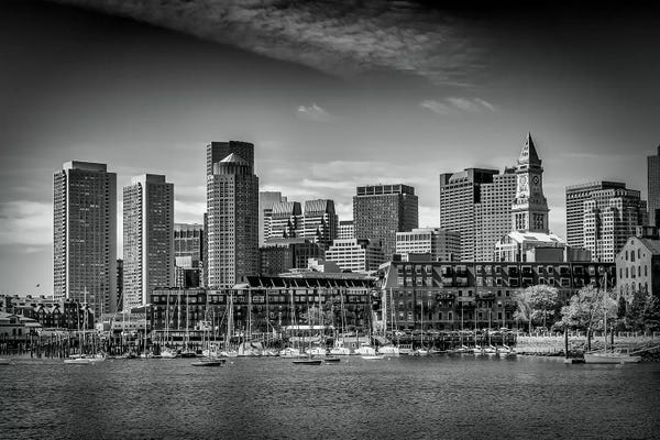 Boston: Boston Skyline North End & Financial District by Melanie Viola