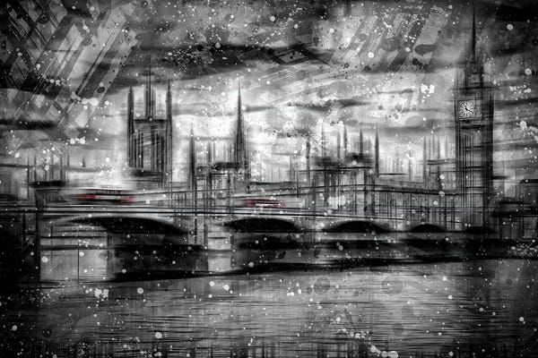 London: City Shapes London Houses Of Parliament by Melanie Viola