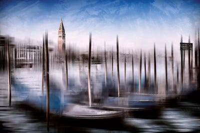 Venice Grand Canal And St Mark's Campanile by Melanie Viola canvas print