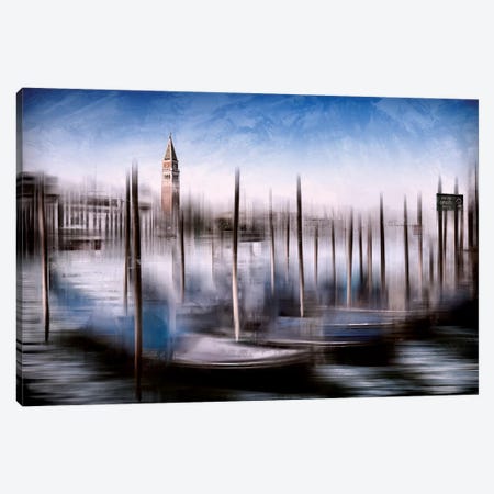 Venice Grand Canal And St Mark's Campanile Canvas Print #MEV133} by Melanie Viola Canvas Art