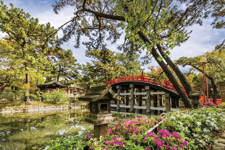 Gorgeous Taiko-Bashi Bridge Of Sumiyoshi Taisha Shrine, Osaka