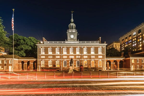 Melanie Viola: Independence Hall In Philadelphia by Melanie Viola