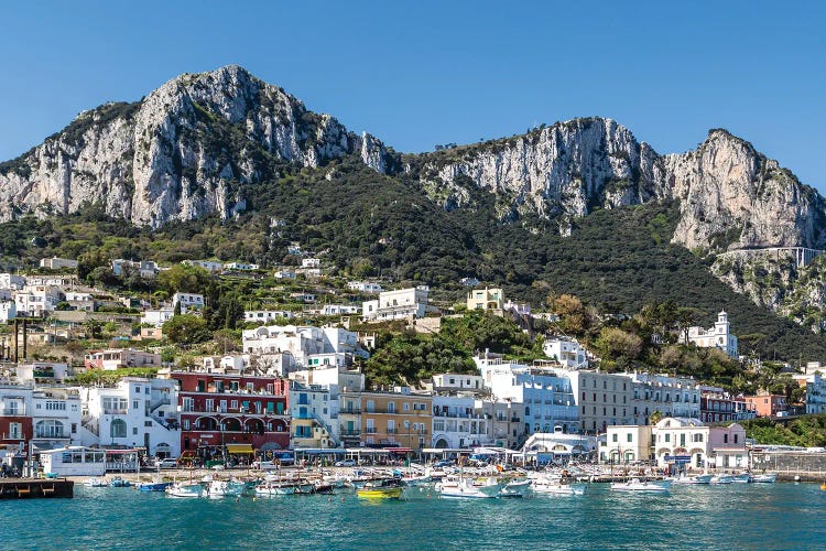 Capri Flair Where Mountains Embrace The Sea by Melanie Viola wall art