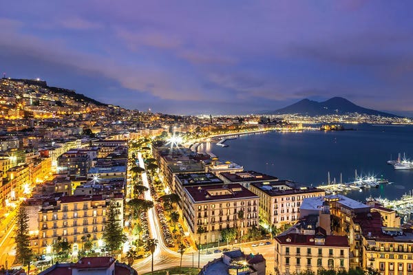 Naples: Naples Mediterranean Evening Mood by Melanie Viola