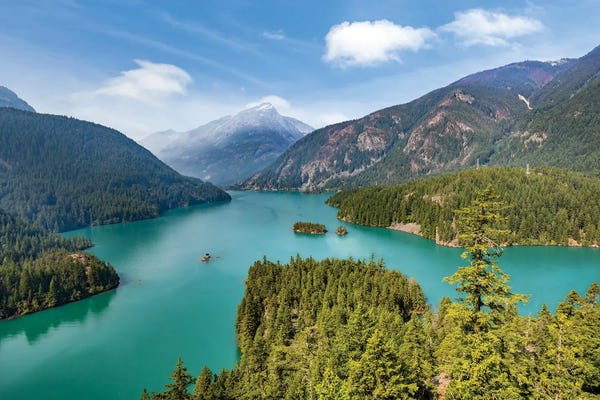 Cascade Range: Diablo Lake, Natural Splendor In The North Cascades National Park by Melanie Viola