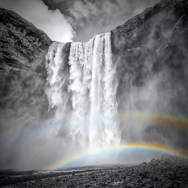 Rainbows: Iceland Skogafoss by Melanie Viola