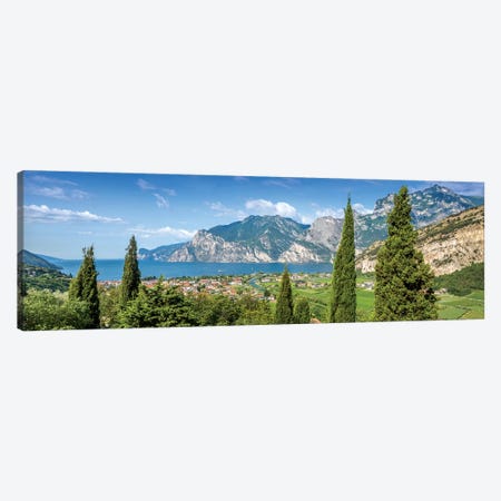 Lake Garda Heavenly Panoramic View Canvas Print #MEV157} by Melanie Viola Canvas Print