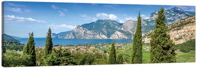 Lake Garda Heavenly Panoramic View Canvas Art Print