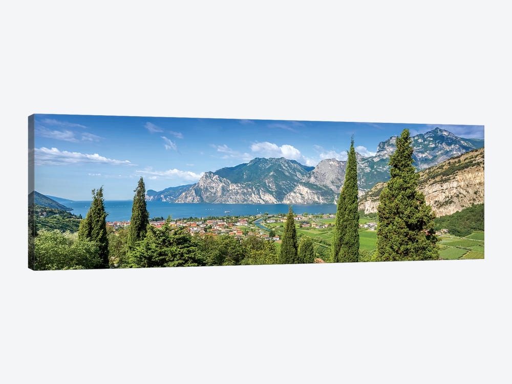 Lake Garda Heavenly Panoramic View by Melanie Viola 1-piece Canvas Print