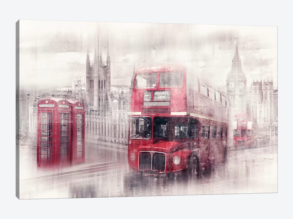 London Westminster Collage by Melanie Viola 1-piece Canvas Art