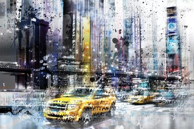 NYC Collage by Melanie Viola multi panel art