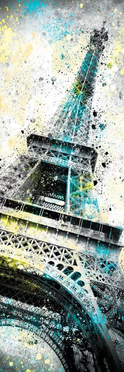 Modern Art Eiffel Tower Splashes I