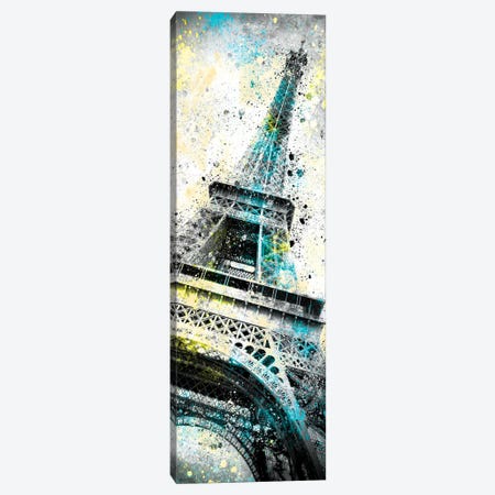 Modern Art Eiffel Tower Splashes I Canvas Print #MEV163} by Melanie Viola Canvas Art Print
