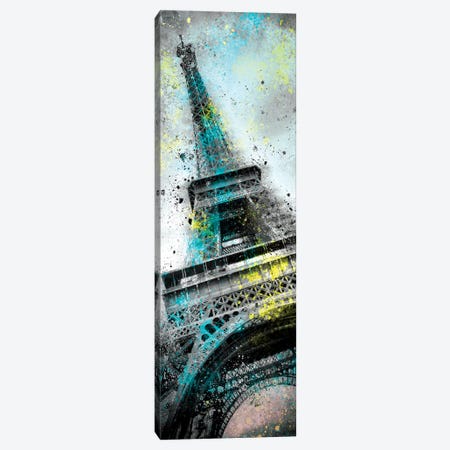 Modern Art Eiffel Tower Splashes III Canvas Print #MEV165} by Melanie Viola Canvas Artwork