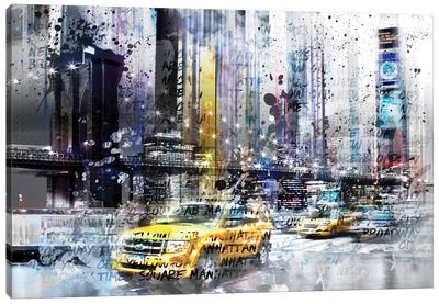 NYC Collage Canvas Art Print - Melanie Viola
