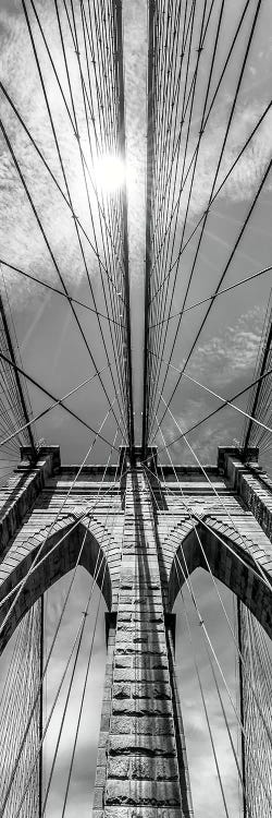 New York City Brooklyn Bridge In Detail