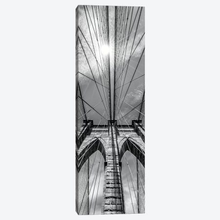New York City Brooklyn Bridge In Detail Canvas Print #MEV171} by Melanie Viola Canvas Artwork
