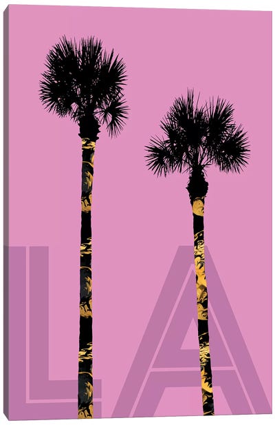 Palm Trees LA Canvas Art Print - Melanie Viola