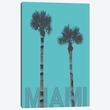 Palm Trees Miami Canvas Print #MEV174} by Melanie Viola Art Print