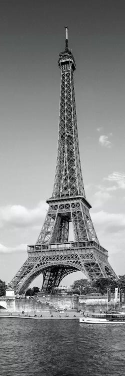 Paris Eiffel Tower & River Seine Panorama by Melanie Viola wall art