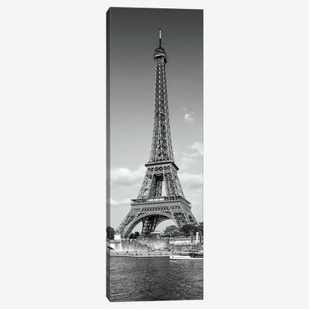 Paris Eiffel Tower & River Seine Panorama Canvas Print #MEV176} by Melanie Viola Canvas Art Print