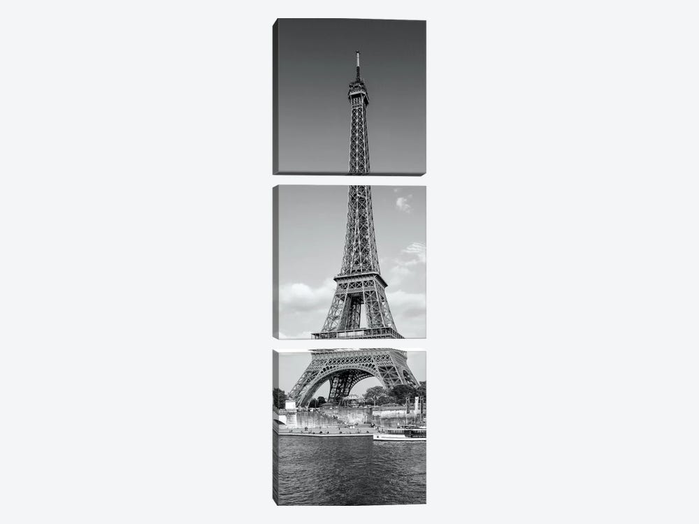 Paris Eiffel Tower & River Seine Panorama by Melanie Viola 3-piece Canvas Artwork