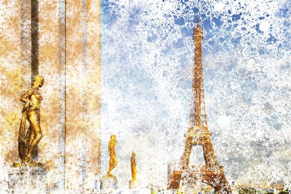 Towers: Paris Eiffel Tower & Trocadero by Melanie Viola