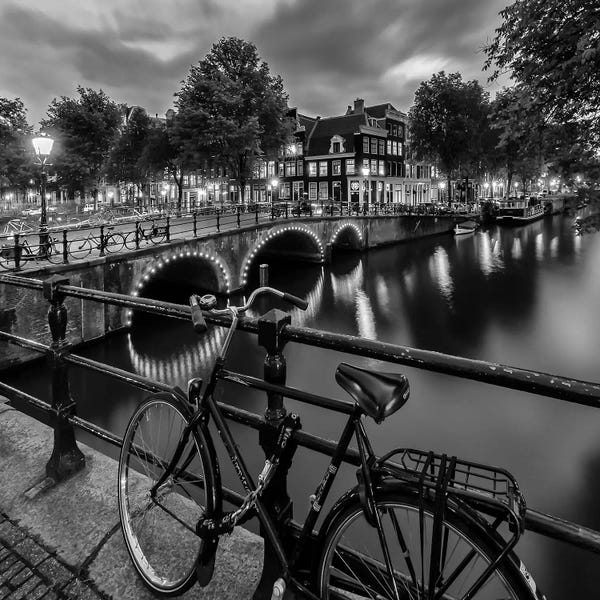 Netherlands: Amsterdam Evening Impression From Brouwersgracht by Melanie Viola