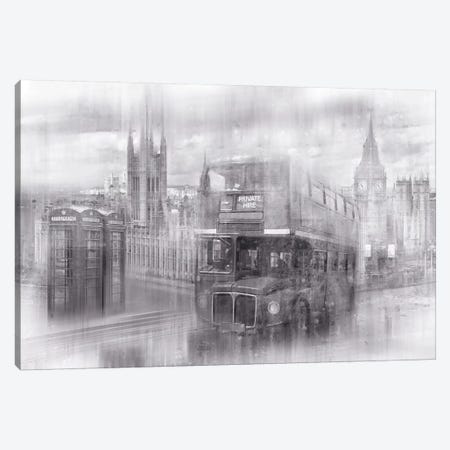 City Art London Westminster Collage Canvas Print #MEV212} by Melanie Viola Canvas Art Print