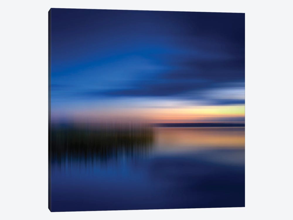 Finland Abstract Evening Mood by Melanie Viola 1-piece Canvas Print