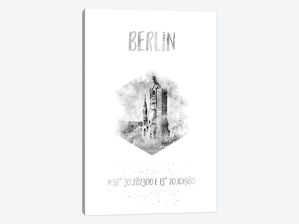 Coordinates Berlin by Melanie Viola 1-piece Art Print