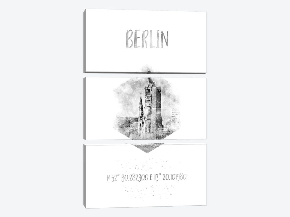 Coordinates Berlin by Melanie Viola 3-piece Art Print