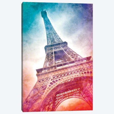 Modern Art Paris Eiffel Tower Canvas Print #MEV225} by Melanie Viola Canvas Art Print
