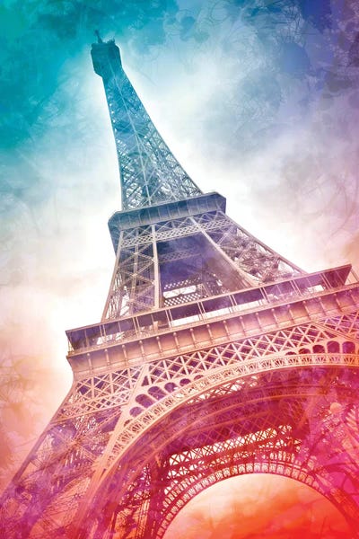 Paris Photography: Modern Art Paris Eiffel Tower by Melanie Viola