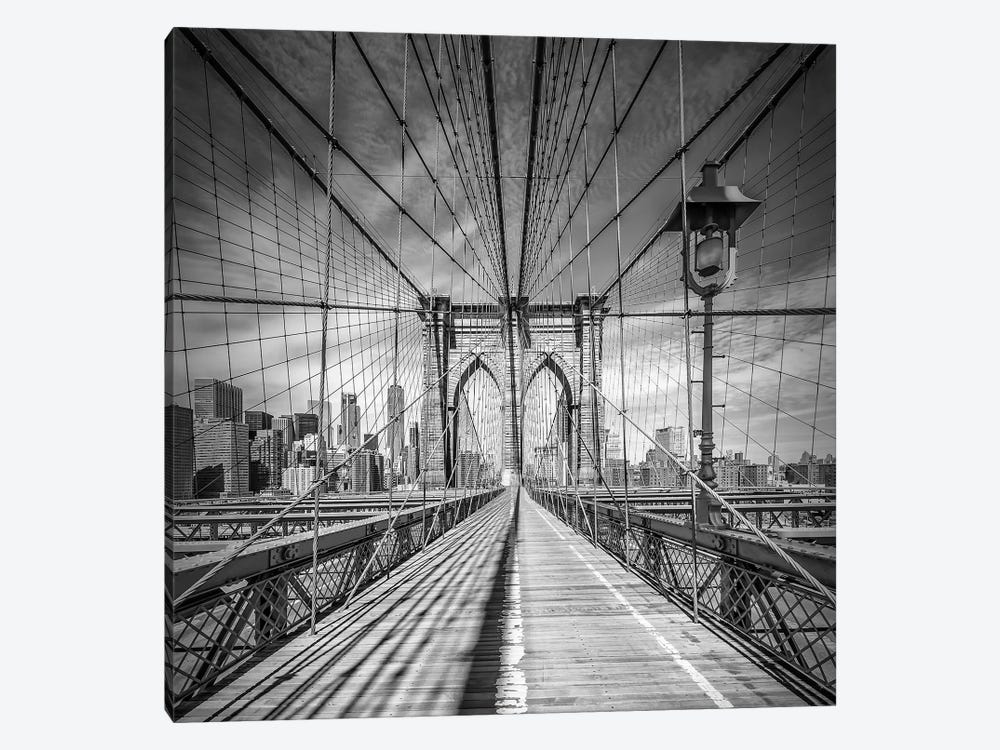 New York City Brooklyn Bridge by Melanie Viola 1-piece Canvas Wall Art