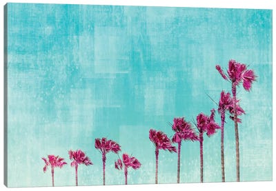 California Vibes In Psychadelic Colors Canvas Art Print - Melanie Viola