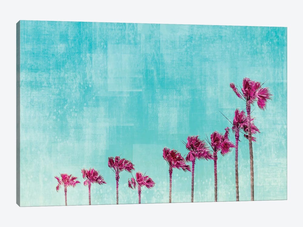 California Vibes In Psychadelic Colors by Melanie Viola 1-piece Canvas Print