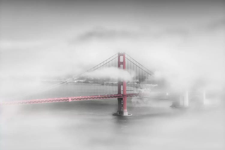 Foggy Golden Gate Bridge by Melanie Viola wall art