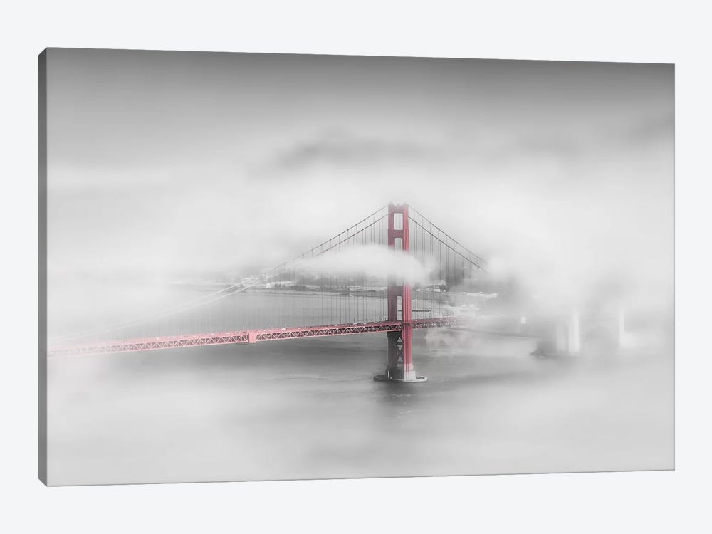 Foggy Golden Gate Bridge by Melanie Viola 1-piece Canvas Wall Art