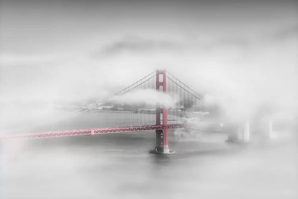 San Francisco: Foggy Golden Gate Bridge by Melanie Viola