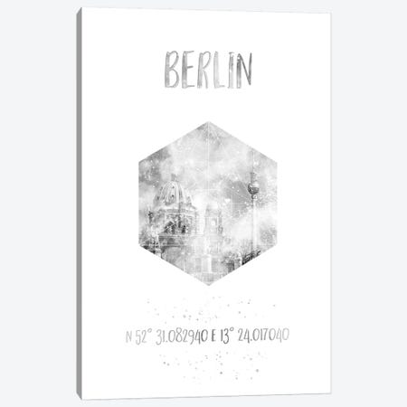 Coordinates Berlin Cathedral & Television Tower Canvas Print #MEV25} by Melanie Viola Canvas Print