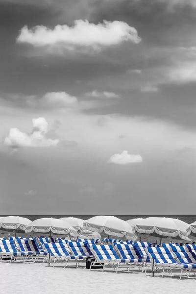 Florida Beaches: Beach Scene With A Blue Color Pop by Melanie Viola