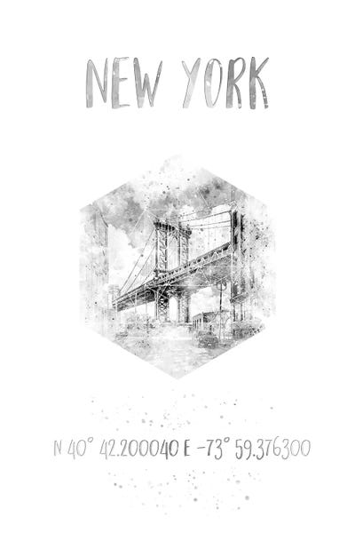 Coordinates NYC Manhattan Bridge Ver. II