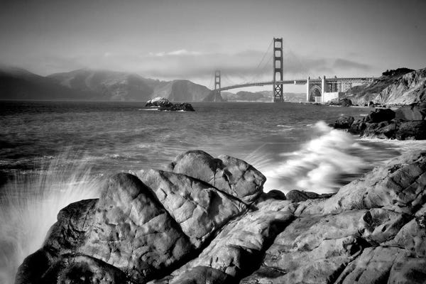 San Francisco: San Francisco Baker Beach | Monochrome by Melanie Viola