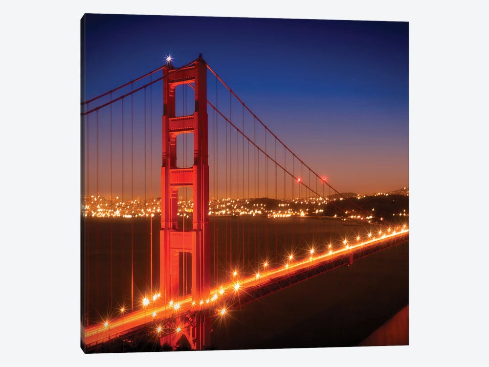 Golden Gate Bridge After Sunset by Melanie Viola 1-piece Canvas Art